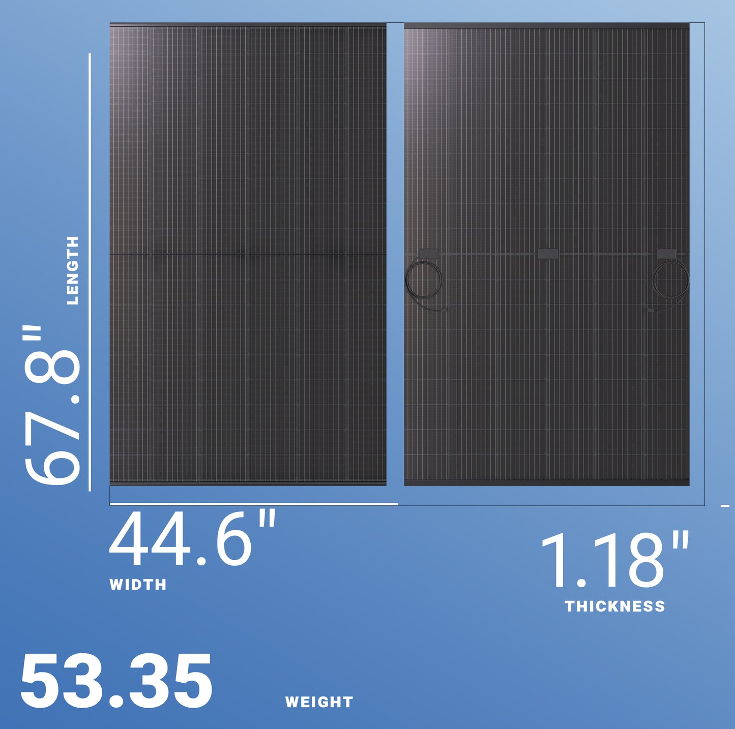 400 Watt Solar Panel, Bi-Facial (Black) Hyperion Solar