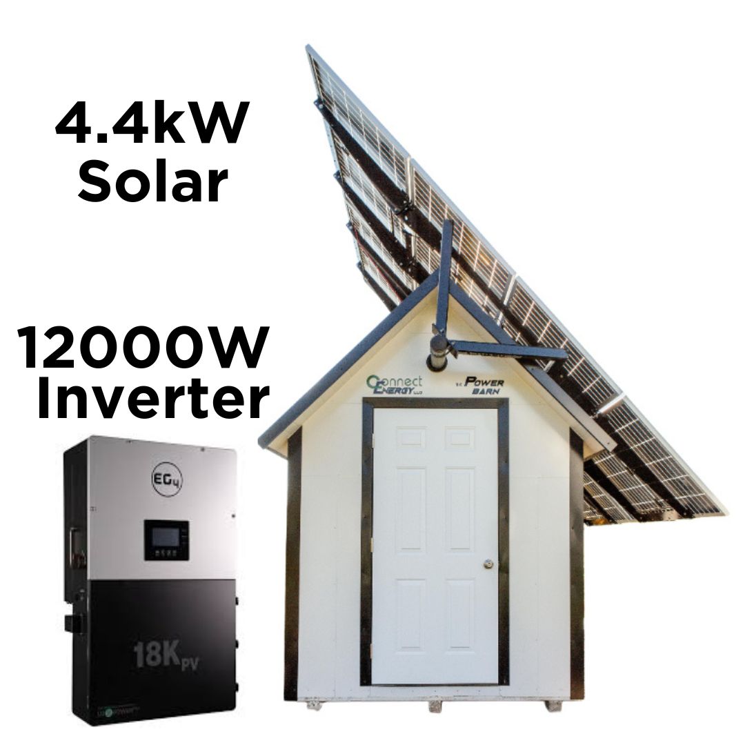 Power Barn 4.4kW Solar - 12kW 120/240V Inverter